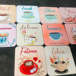Tea Coaster (Name & Design can be customized)