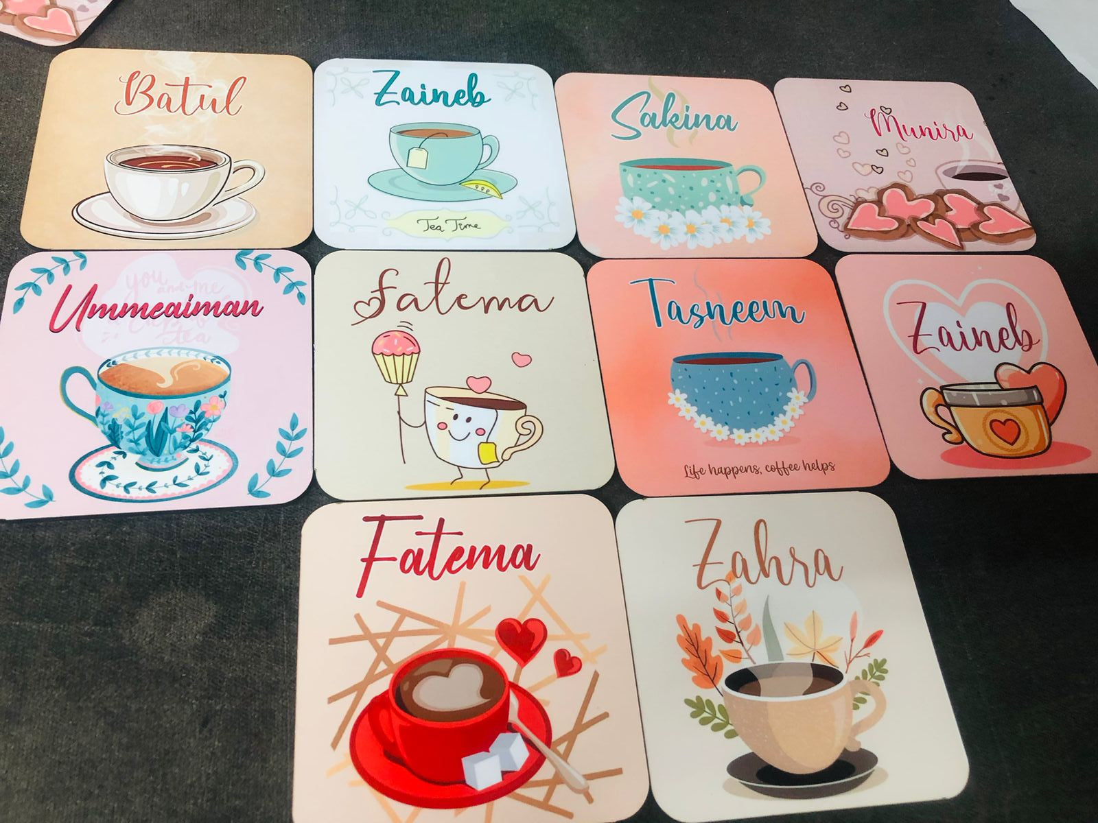 Tea Coaster (Name & Design can be customized)