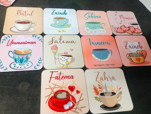 Tea Coaster (Name & Design can be customized)