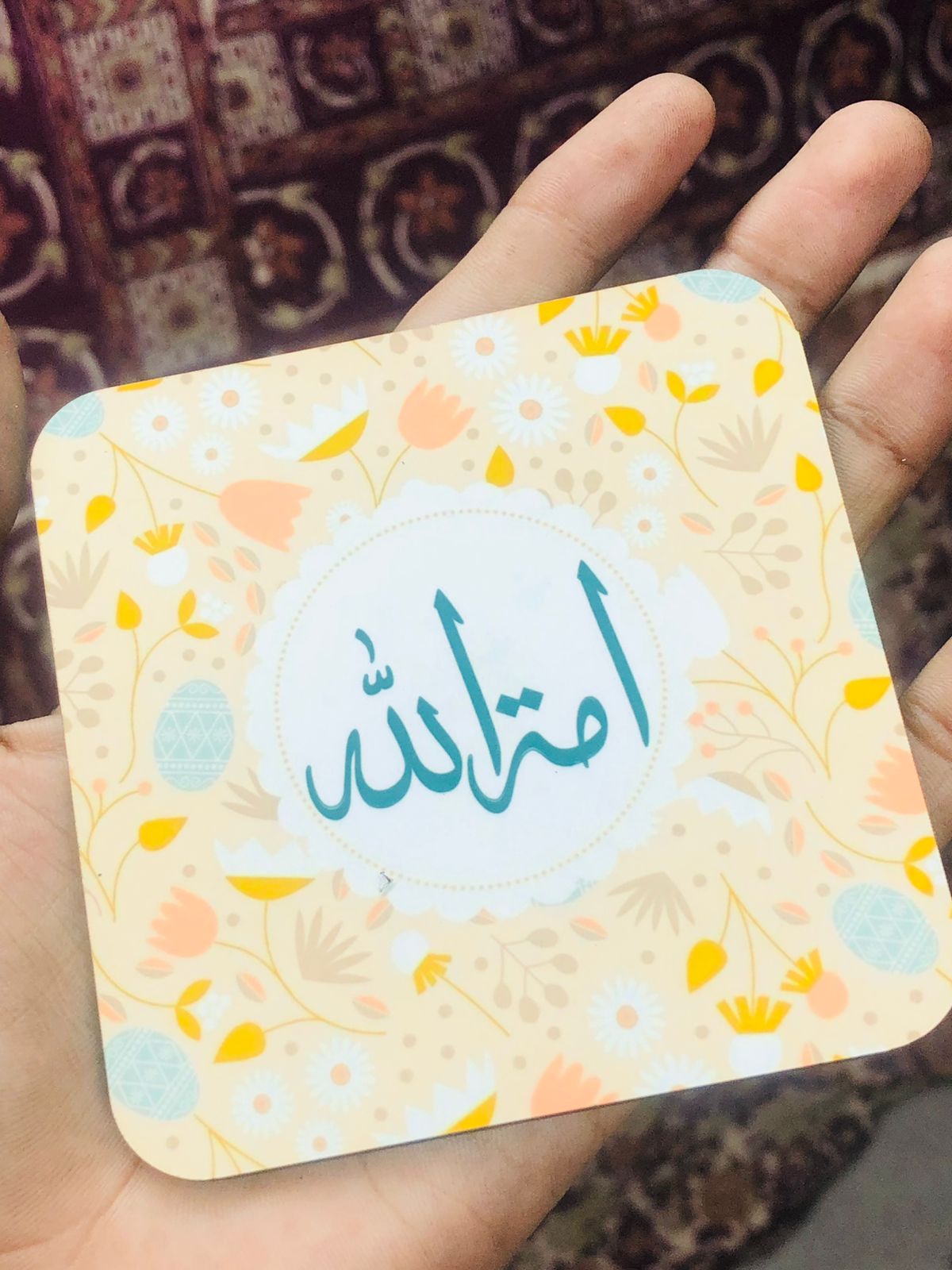 Tea Coaster (Name & Design can be customized)