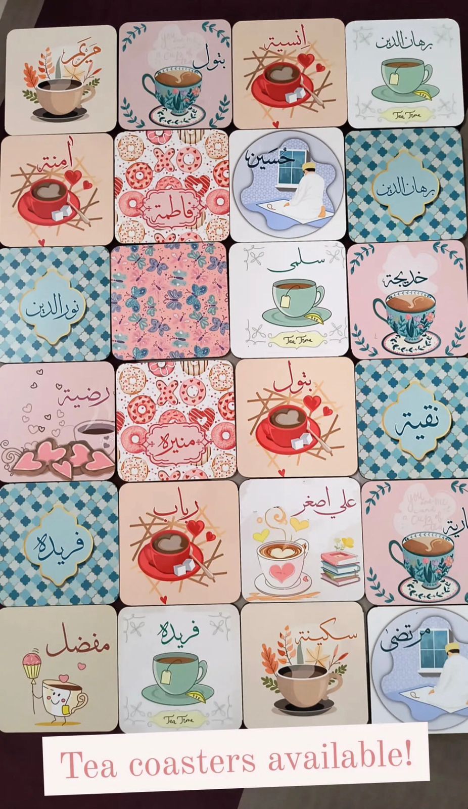 Tea Coaster (Name & Design can be customized)