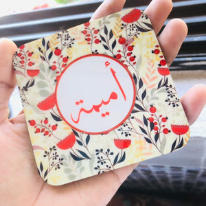 Tea Coaster (Name & Design can be customized)