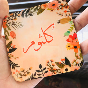 Tea Coaster (Name & Design can be customized)