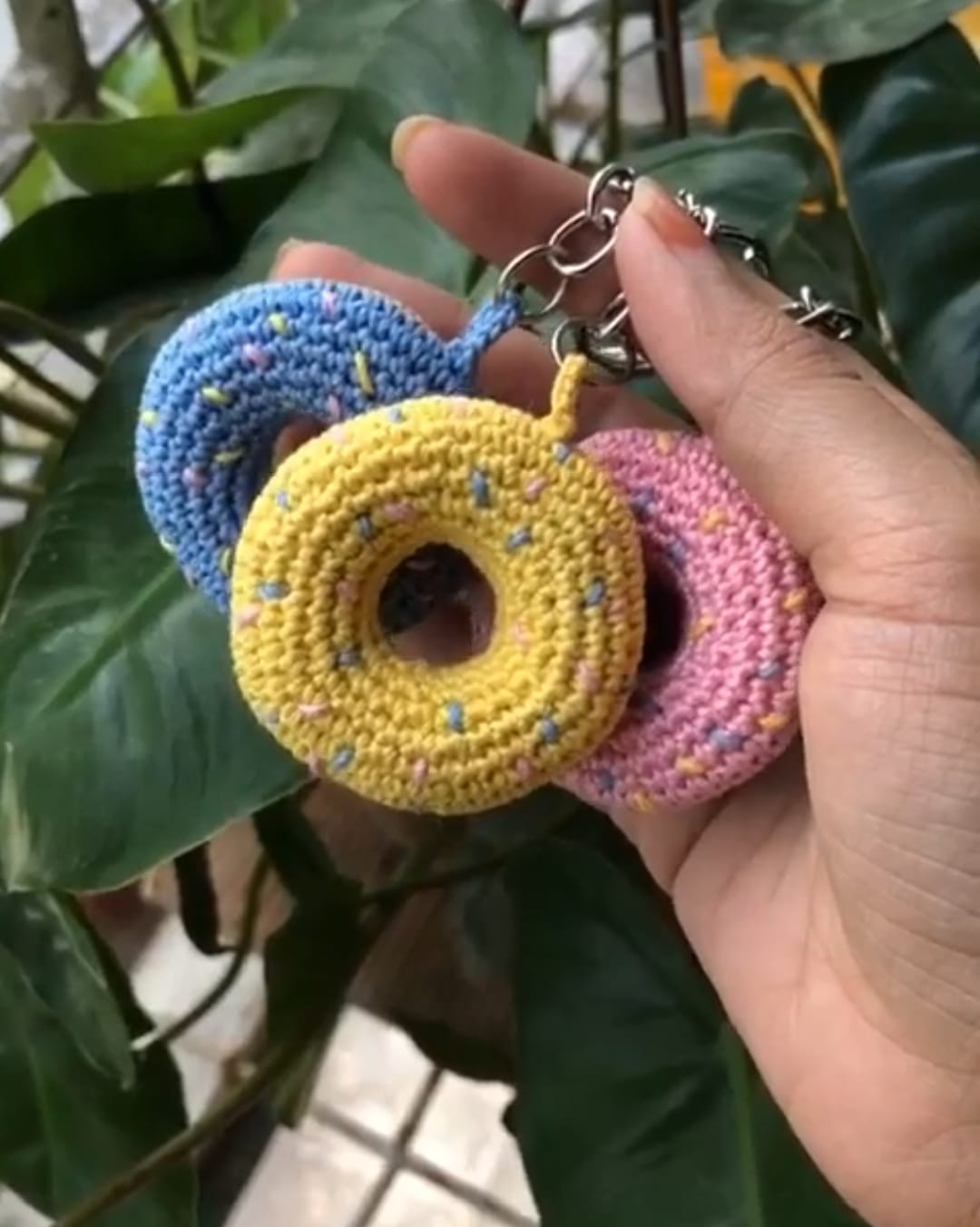 Crochet Donut Keychains