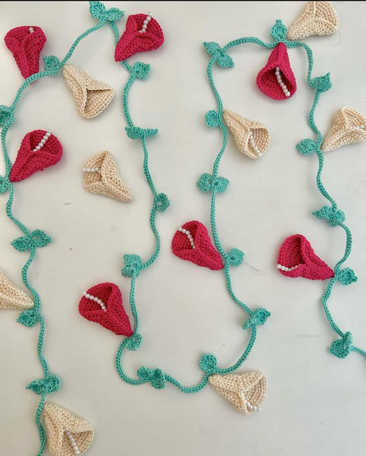 Crochet Tulip Lace for Lehenga