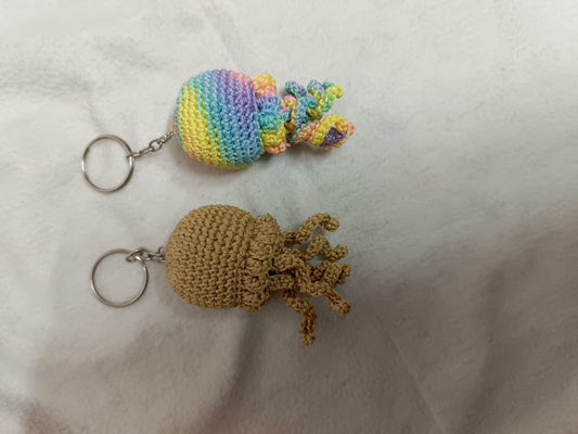 Crochet Octopus Keychain