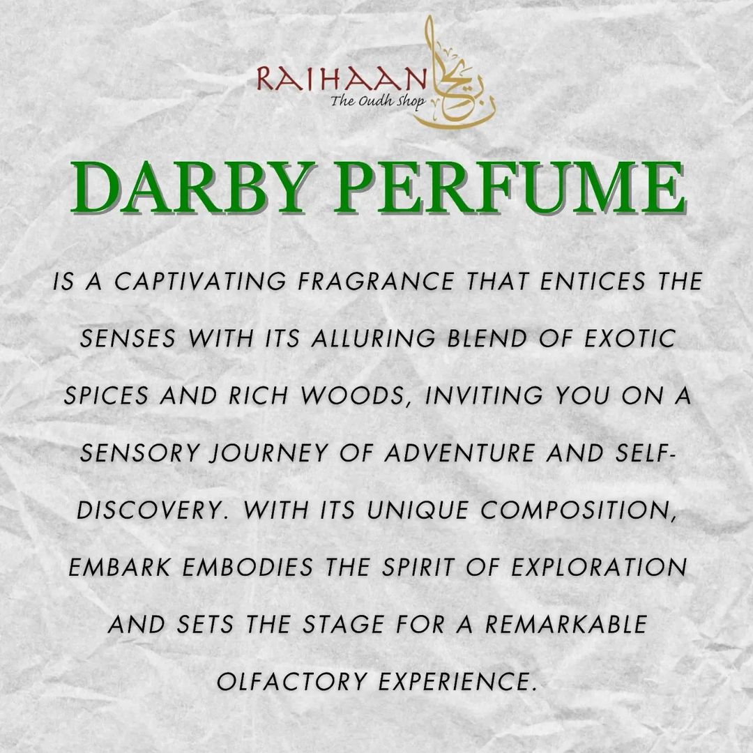 Darby Perfume | Oil Based | 50ml