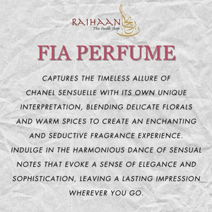 Fia Perfume | Oil Based | 50ml