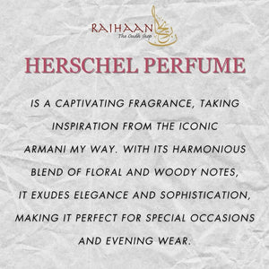 Herschel Perfume | Oil Based | 50ml