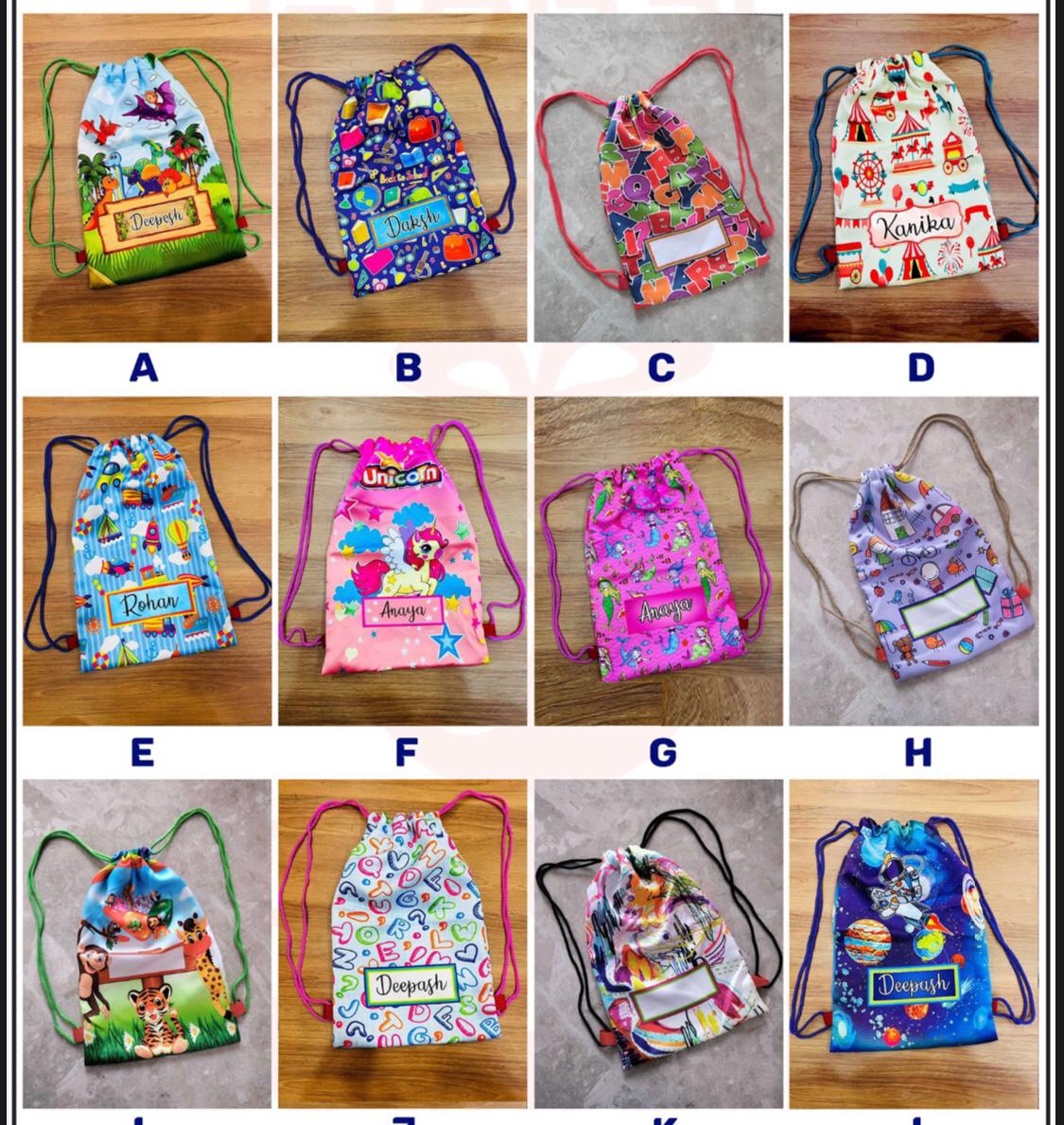 Customized Bags - 12 Designs Available