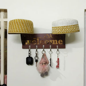 Ahlan Wasaalan Welcome | 2 in 1 Topi Stand with Hanging Hooks